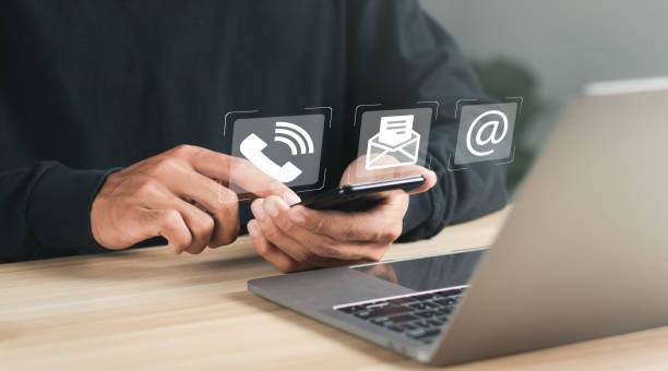 Contact and communication icons representing Personified Collectibles inquiries