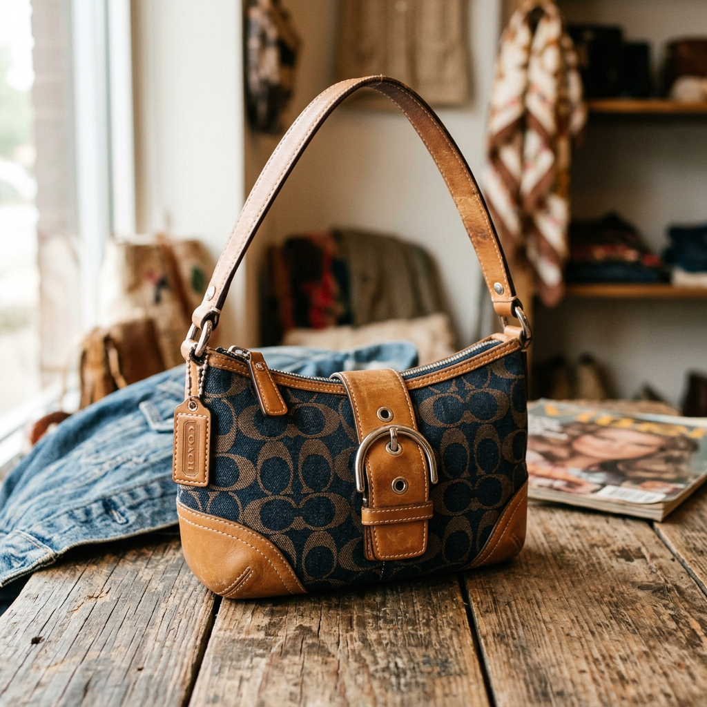 Vintage Coach handbags and Y2K fashion trend