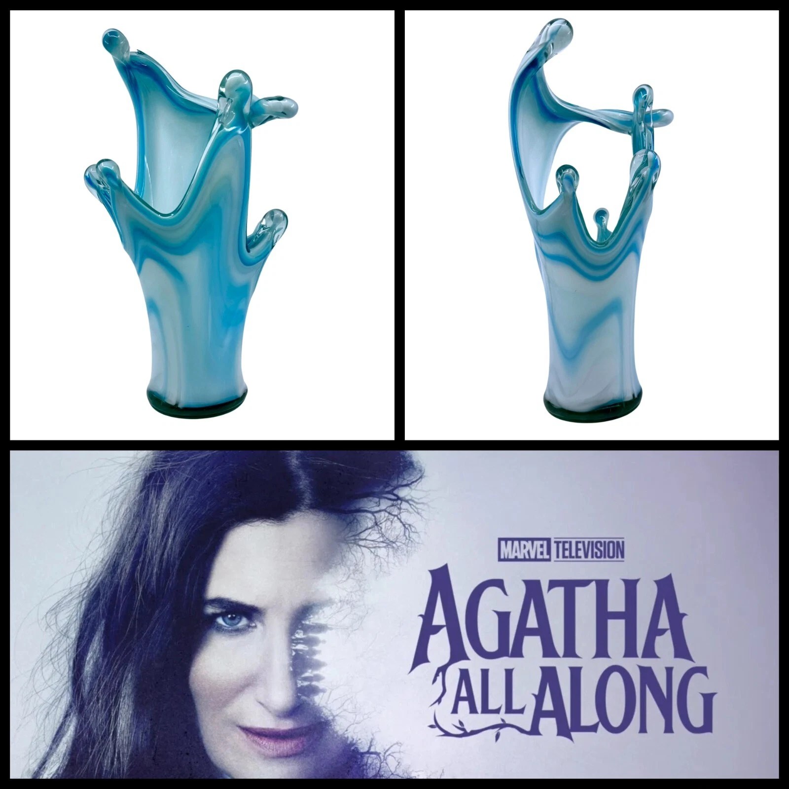 Agatha All Along Murano-style glass vase listing image